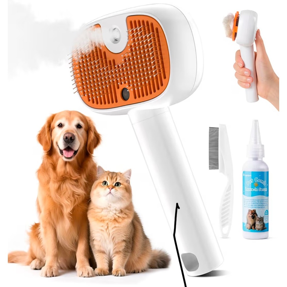 4 in 1 Steam Pet Grooming Brush